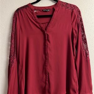 Express XS Maroon Blouse